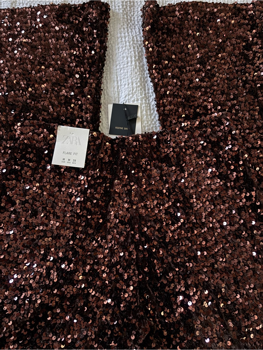 Zara sequin flare pants - Picture 5 of 7